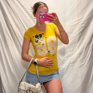 y2k victoria's secret pink Henley top